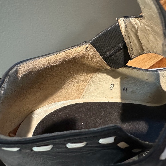 John Fluevog 90’s vintage Munster black and white stitching - Picture 6 of 7